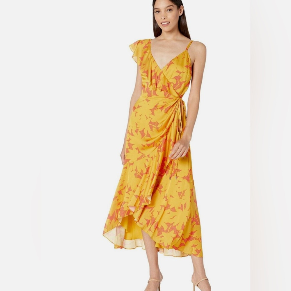 Ted Baker SARAAA RUFFLE MIDI WRAP Dress